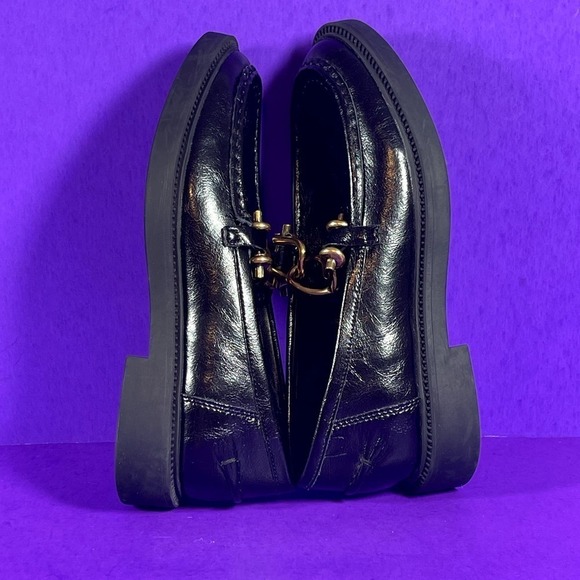 Steve Madden Karmine Black Leather Slip-On Loafers Shoe Size 7-NEW - Picture 7 of 9